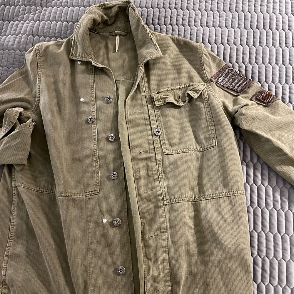 Free People military jacket, size S